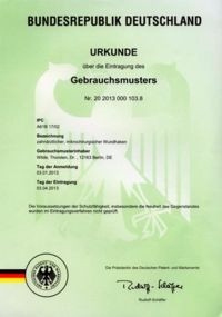 Urkunde Zahnarzt Wilde
